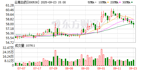 配资股票最新行情 云南白药：2025年上半年省医药公司实现主营业务收入121.64亿元